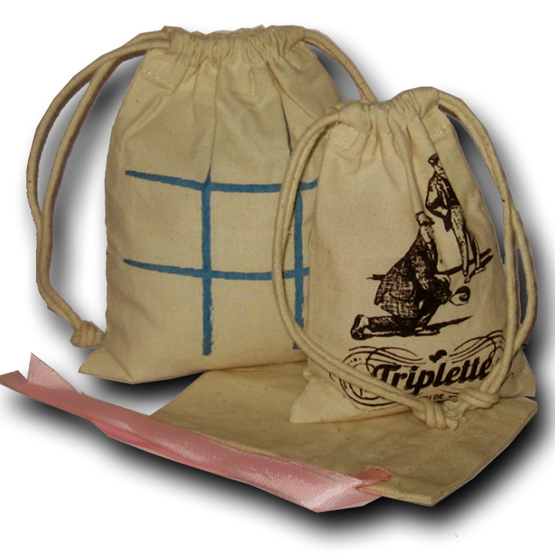 Model 1108 Custom Printed Cotton Drawstring Bags