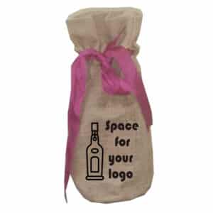 Hessian Wine Gift Bags