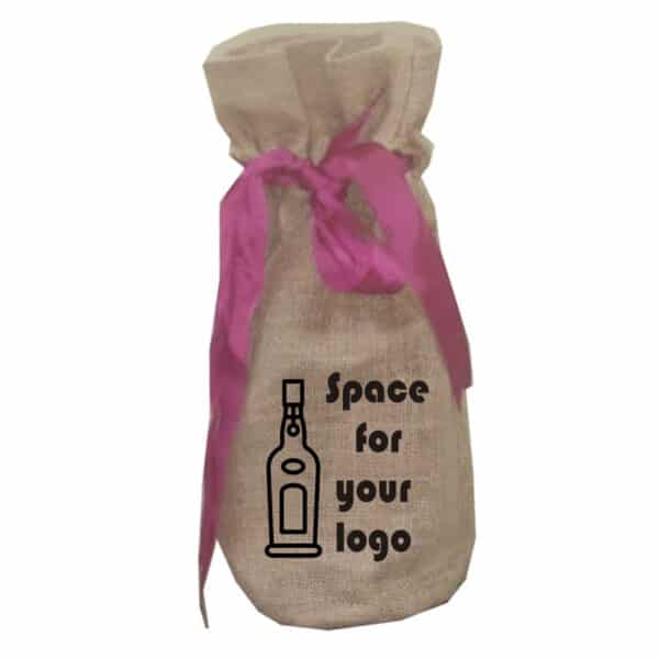 Hessian Wine Gift Bags