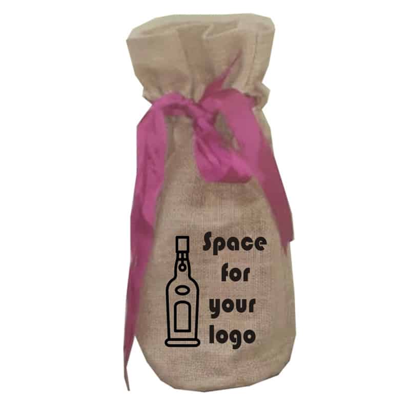 Hessian Wine Gift Bags