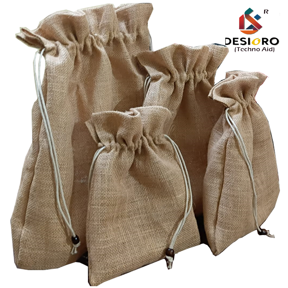 jute drawstring git bags