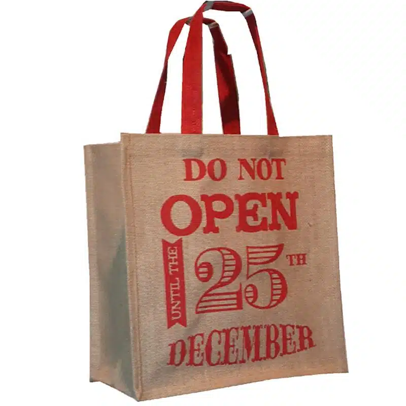 jute promotional chrismas bags 
