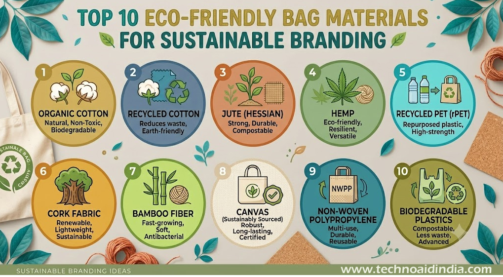Top 10 Eco-Friendly Bag Materials for Sustainable Branding