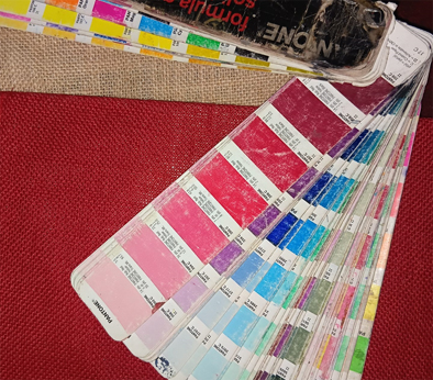 Silk screen print Color selection for jute cotton bags