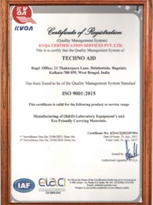 ISO 9001:2015 Quality Management Certificate - Techno Aid India